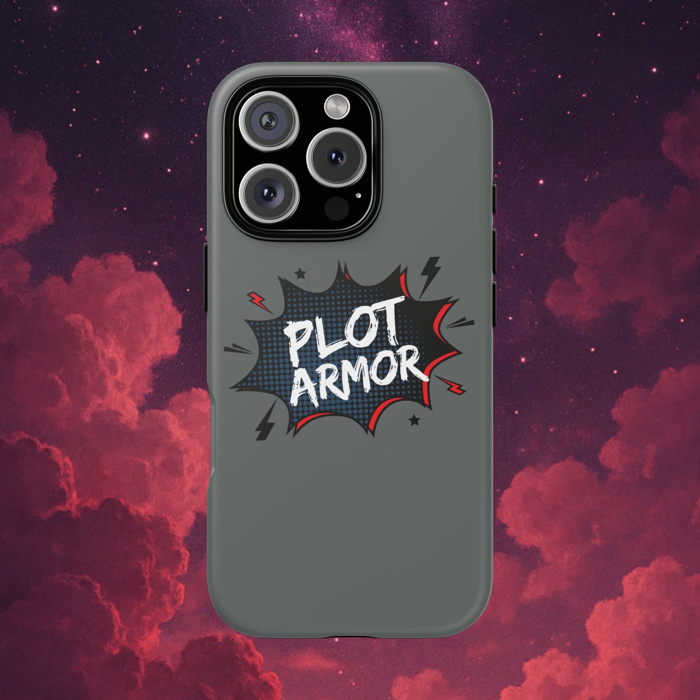 Plot Armor Phone Case | Tough Cases for Gamers, Gift for Nerds, Phone Accessories for Gamers, Protective Case, Playful Design