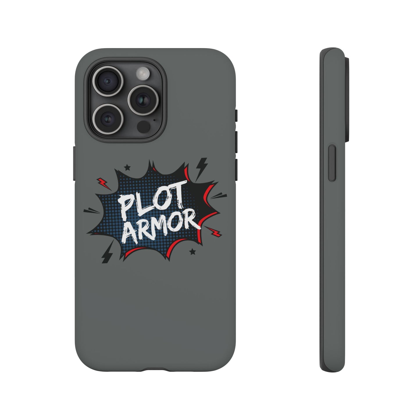 Plot Armor Phone Case | Tough Cases for Gamers, Gift for Nerds, Phone Accessories for Gamers, Protective Case, Playful Design
