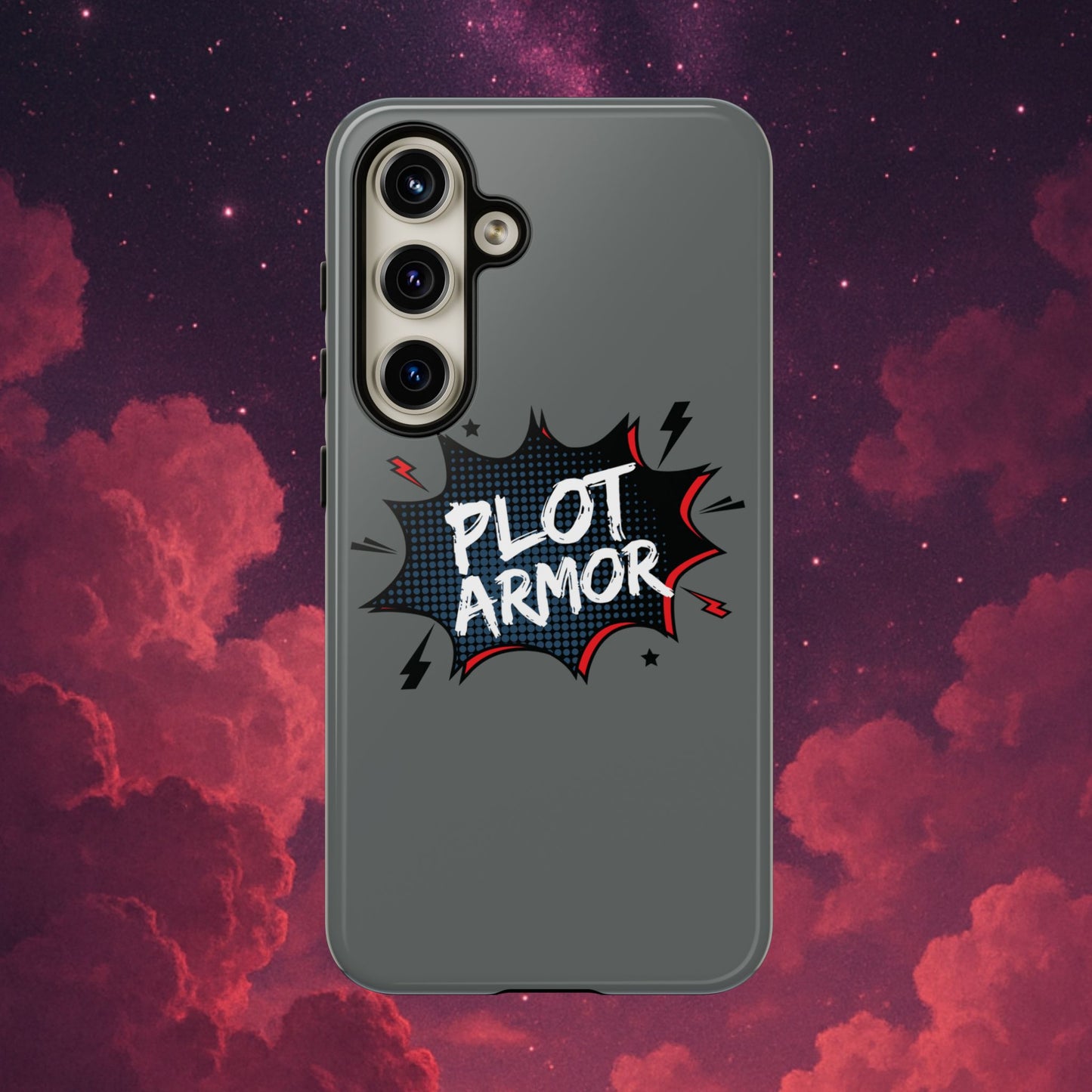 Plot Armor Phone Case | Tough Cases for Gamers, Gift for Nerds, Phone Accessories for Gamers, Protective Case, Playful Design