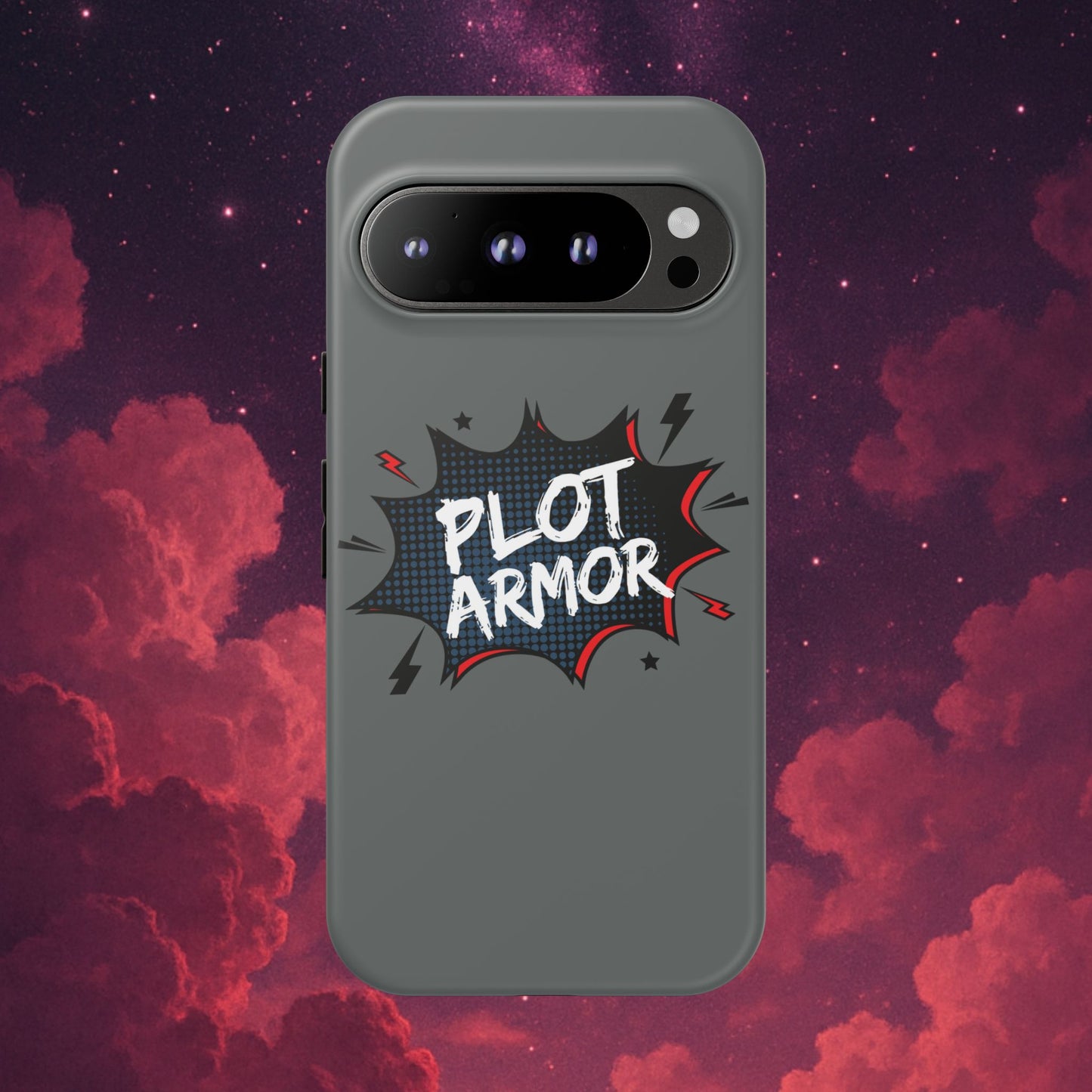 Plot Armor Phone Case | Tough Cases for Gamers, Gift for Nerds, Phone Accessories for Gamers, Protective Case, Playful Design