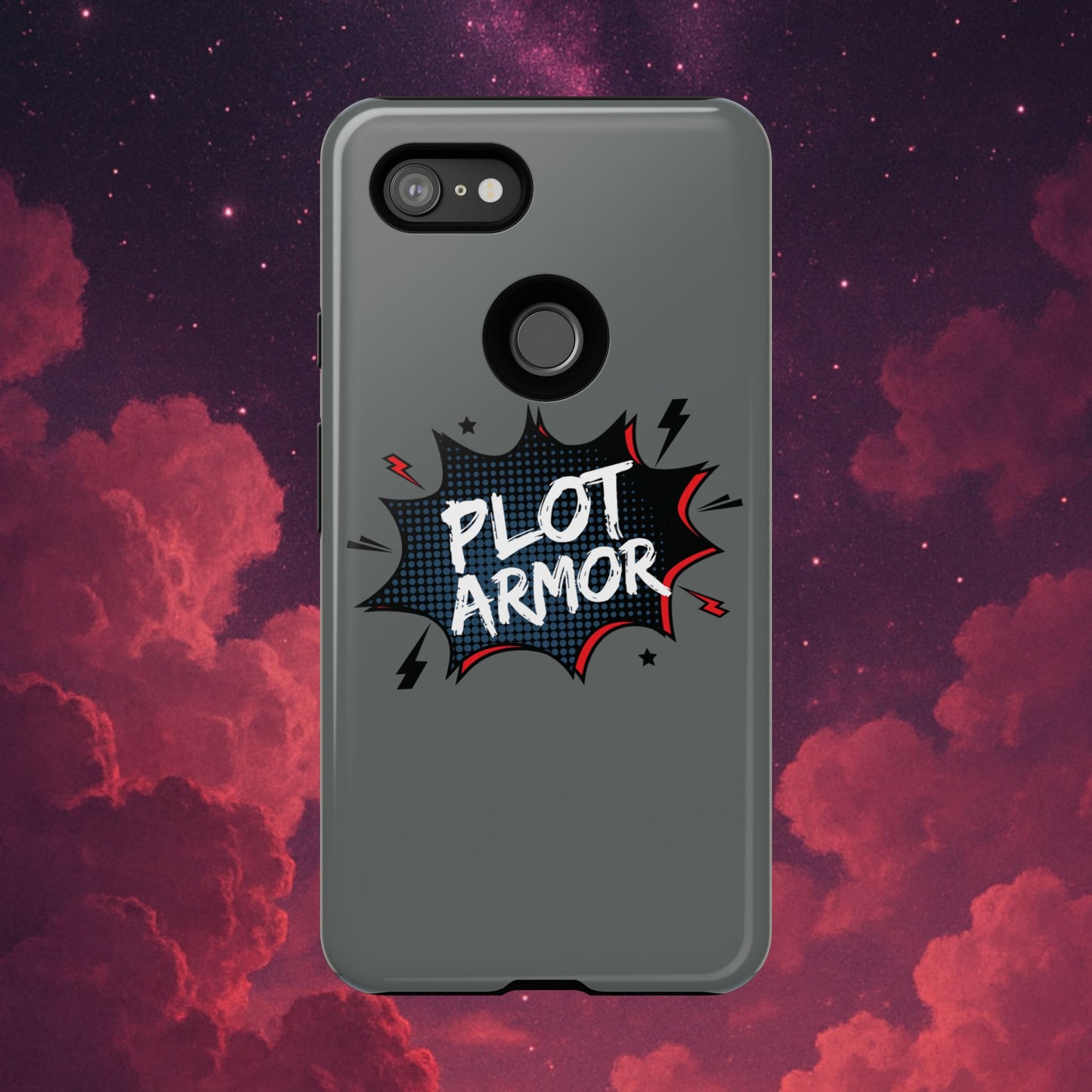 Plot Armor Phone Case | Tough Cases for Gamers, Gift for Nerds, Phone Accessories for Gamers, Protective Case, Playful Design
