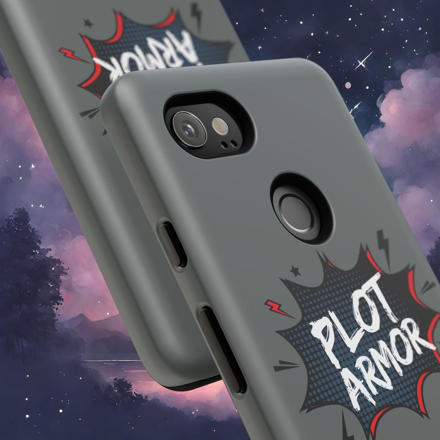 Plot Armor Phone Case | Tough Cases for Gamers, Gift for Nerds, Phone Accessories for Gamers, Protective Case, Playful Design