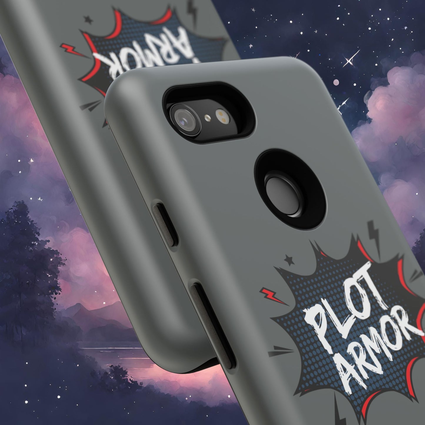 Plot Armor Phone Case | Tough Cases for Gamers, Gift for Nerds, Phone Accessories for Gamers, Protective Case, Playful Design