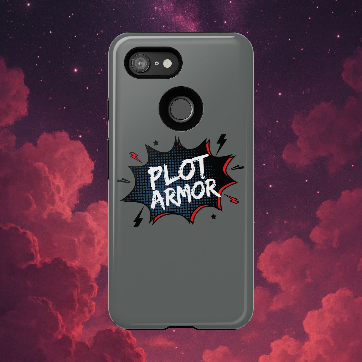 Plot Armor Phone Case | Tough Cases for Gamers, Gift for Nerds, Phone Accessories for Gamers, Protective Case, Playful Design