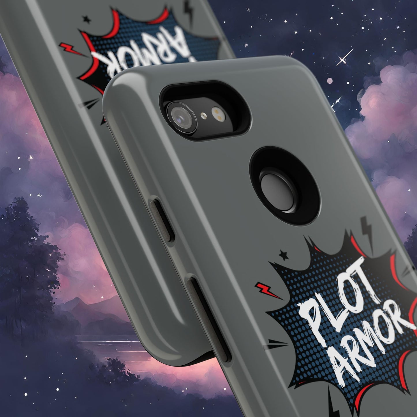 Plot Armor Phone Case | Tough Cases for Gamers, Gift for Nerds, Phone Accessories for Gamers, Protective Case, Playful Design