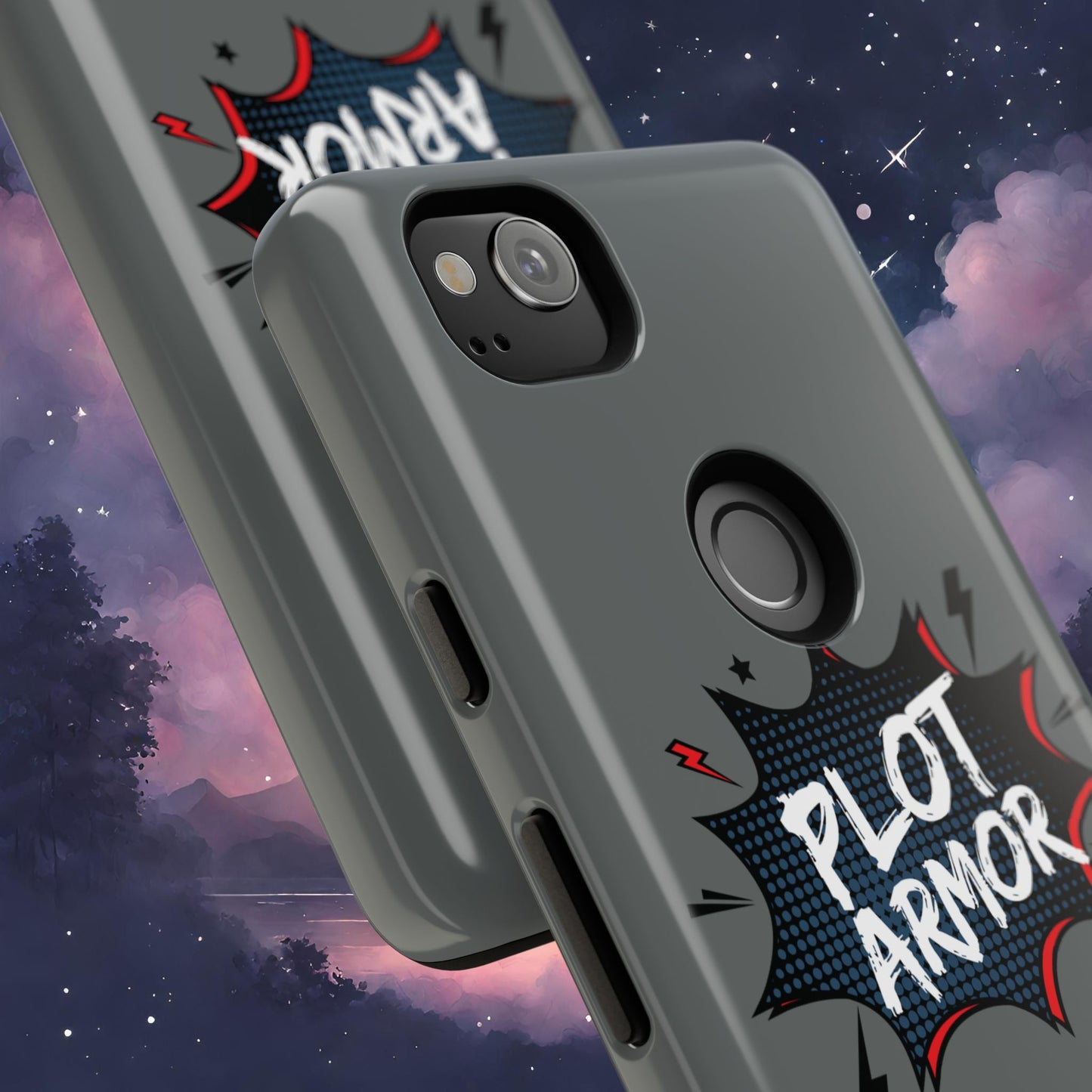Plot Armor Phone Case | Tough Cases for Gamers, Gift for Nerds, Phone Accessories for Gamers, Protective Case, Playful Design