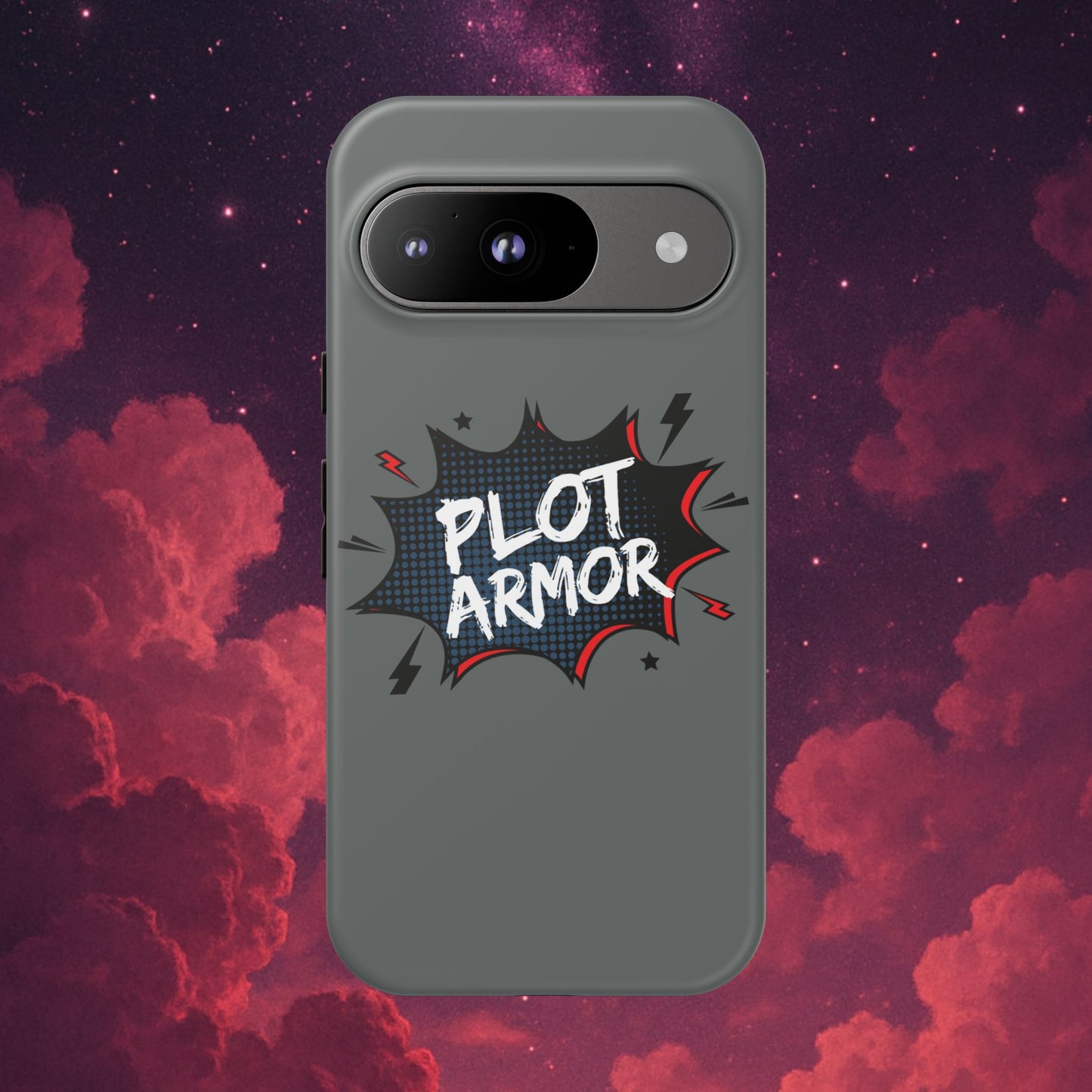 Plot Armor Phone Case | Tough Cases for Gamers, Gift for Nerds, Phone Accessories for Gamers, Protective Case, Playful Design