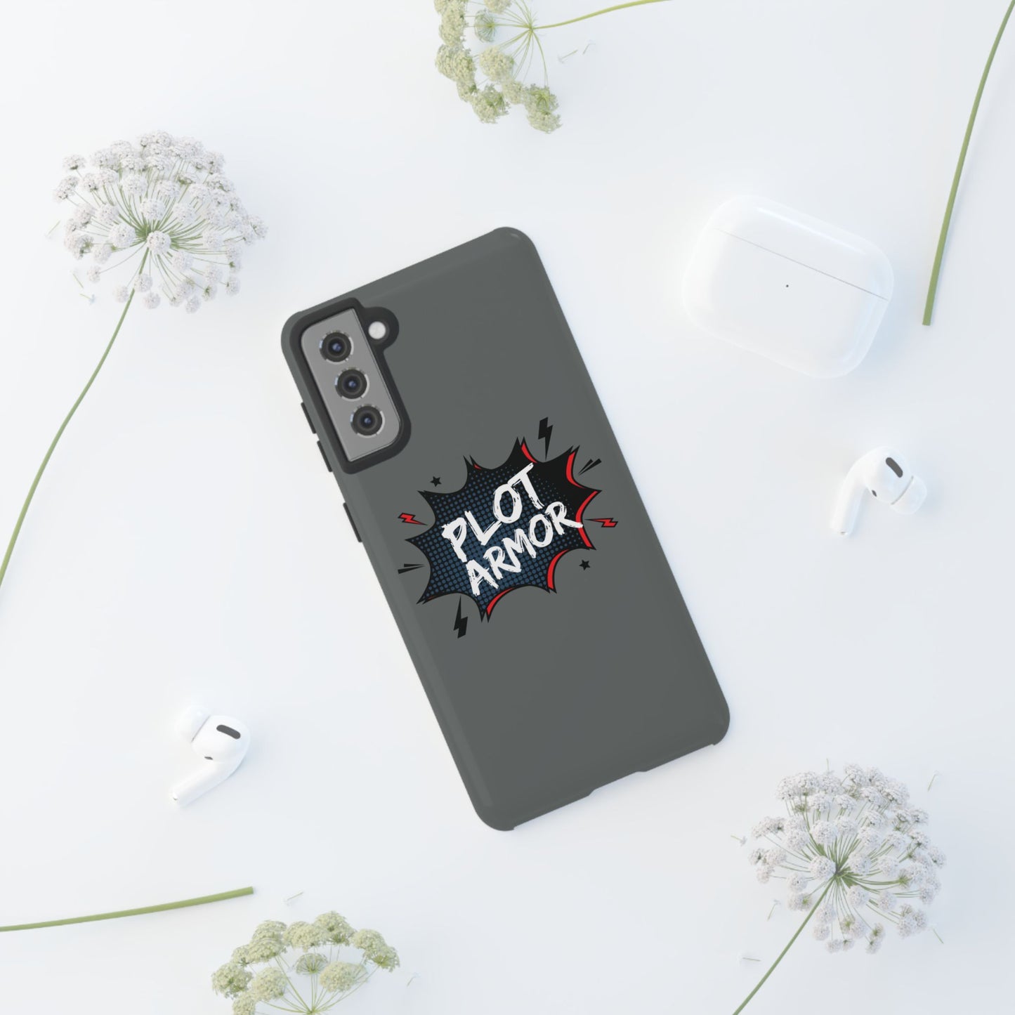Plot Armor Phone Case | Tough Cases for Gamers, Gift for Nerds, Phone Accessories for Gamers, Protective Case, Playful Design