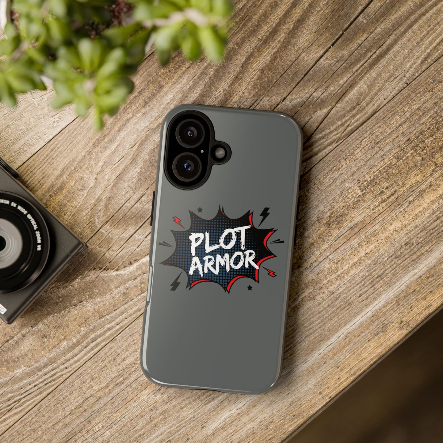 Plot Armor Phone Case | Tough Cases for Gamers, Gift for Nerds, Phone Accessories for Gamers, Protective Case, Playful Design