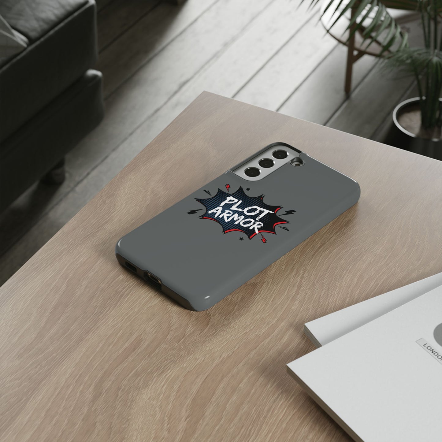Plot Armor Phone Case | Tough Cases for Gamers, Gift for Nerds, Phone Accessories for Gamers, Protective Case, Playful Design