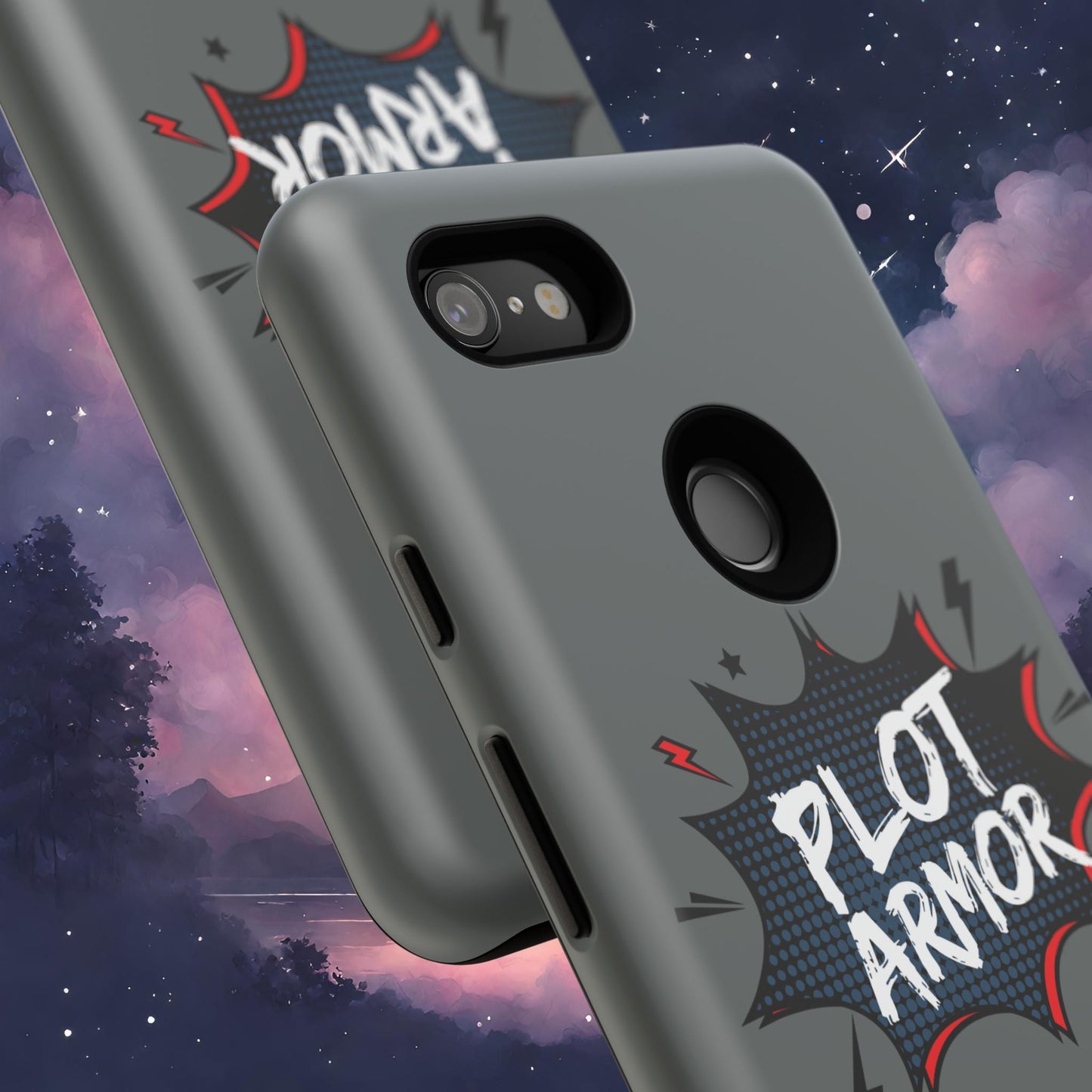Plot Armor Phone Case | Tough Cases for Gamers, Gift for Nerds, Phone Accessories for Gamers, Protective Case, Playful Design