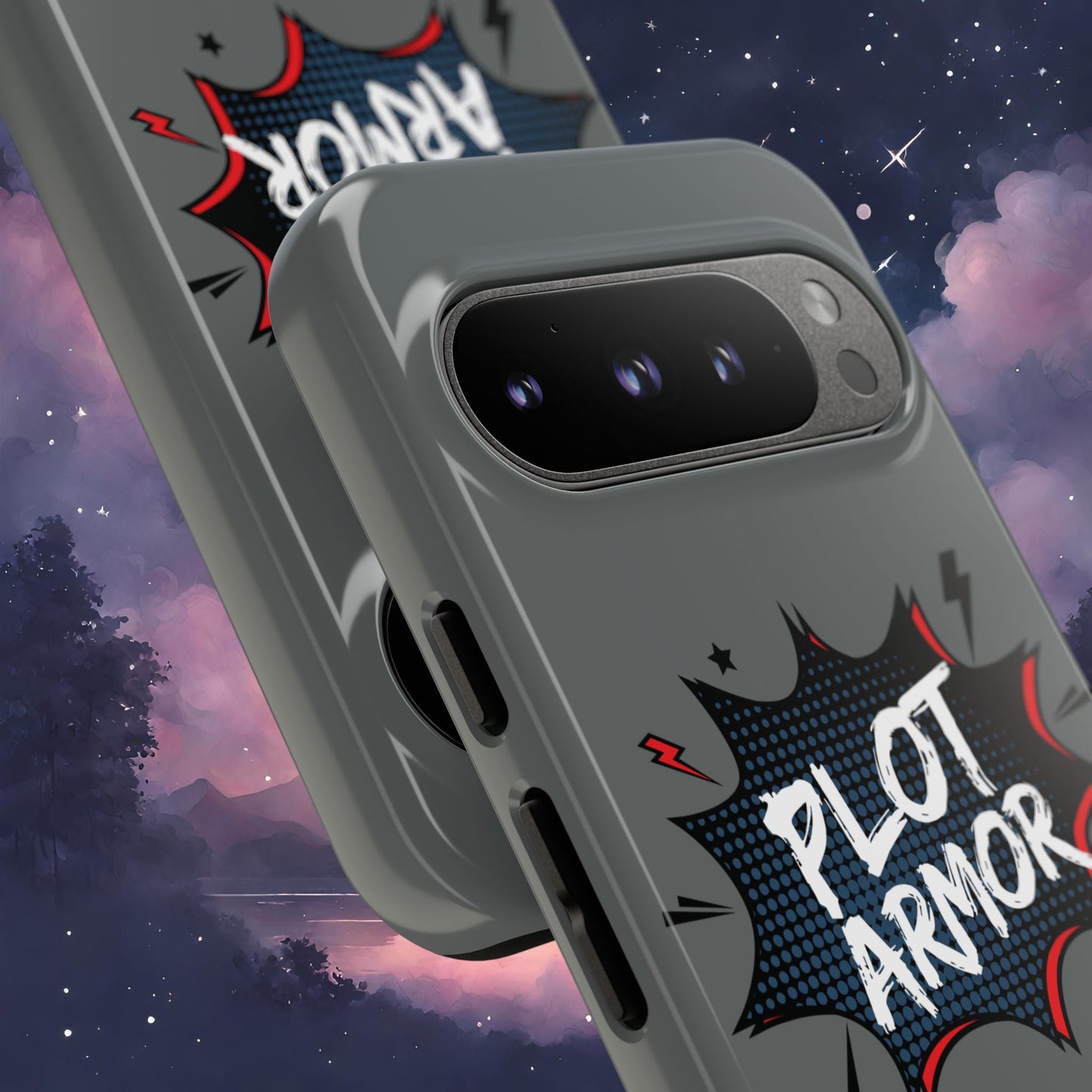 Plot Armor Phone Case | Tough Cases for Gamers, Gift for Nerds, Phone Accessories for Gamers, Protective Case, Playful Design