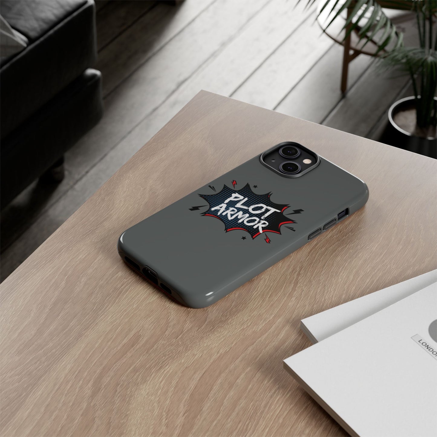 Plot Armor Phone Case | Tough Cases for Gamers, Gift for Nerds, Phone Accessories for Gamers, Protective Case, Playful Design