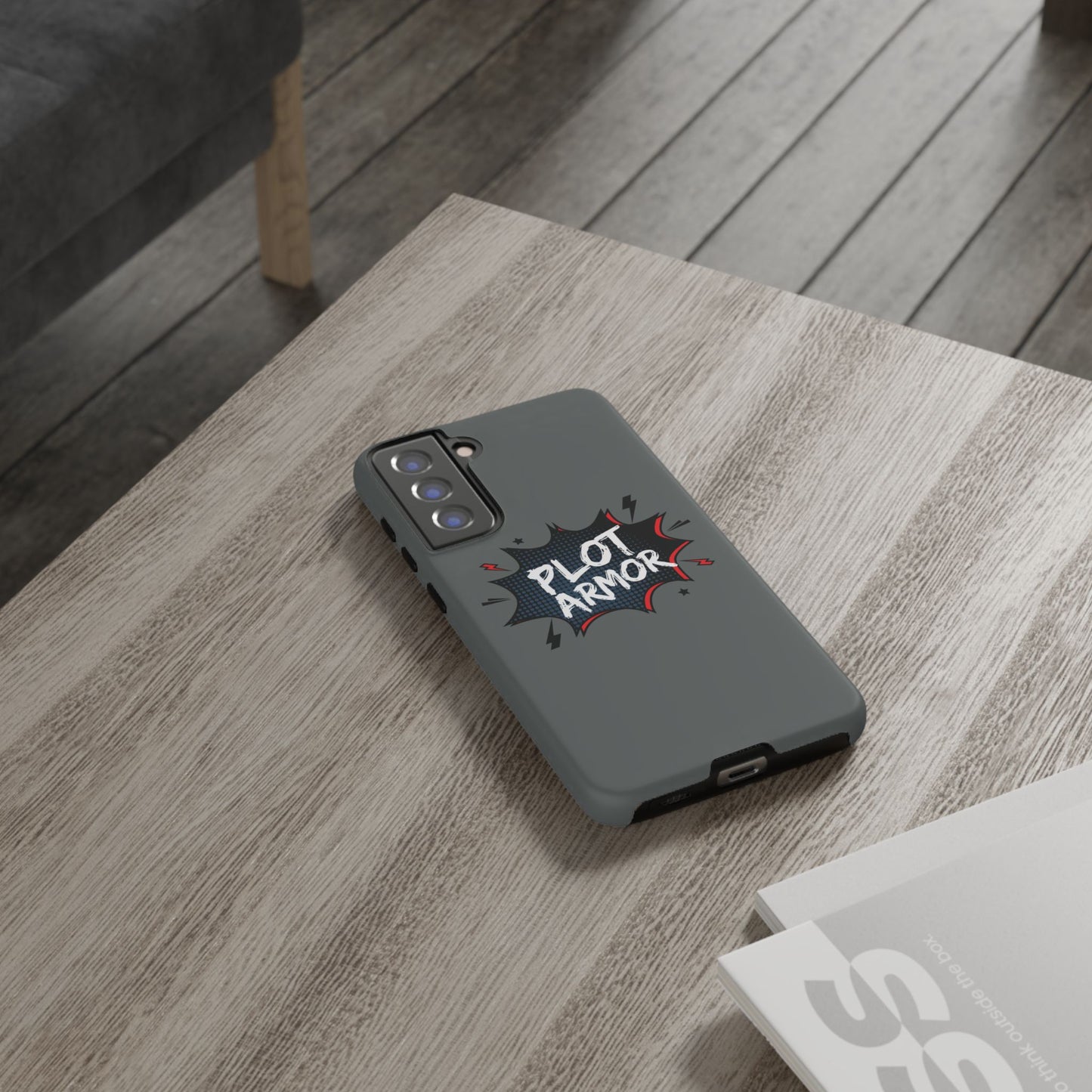 Plot Armor Phone Case | Tough Cases for Gamers, Gift for Nerds, Phone Accessories for Gamers, Protective Case, Playful Design