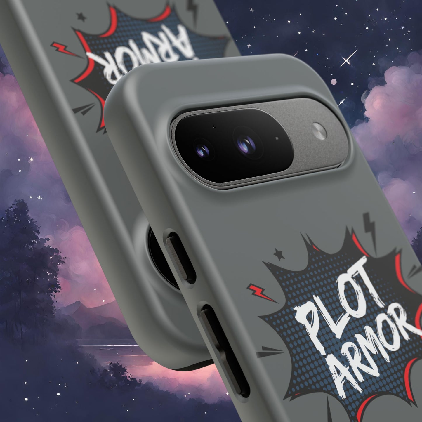 Plot Armor Phone Case | Tough Cases for Gamers, Gift for Nerds, Phone Accessories for Gamers, Protective Case, Playful Design