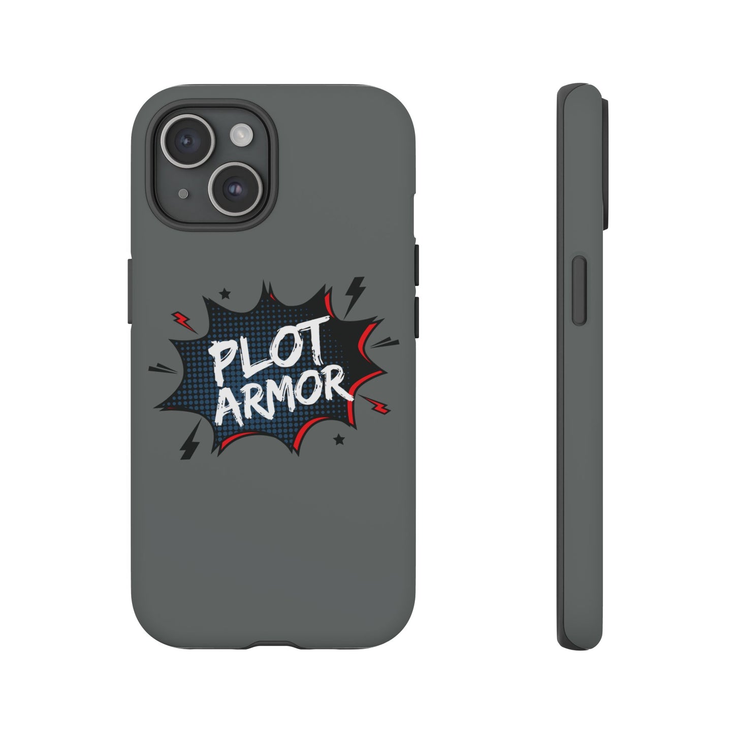 Plot Armor Phone Case | Tough Cases for Gamers, Gift for Nerds, Phone Accessories for Gamers, Protective Case, Playful Design