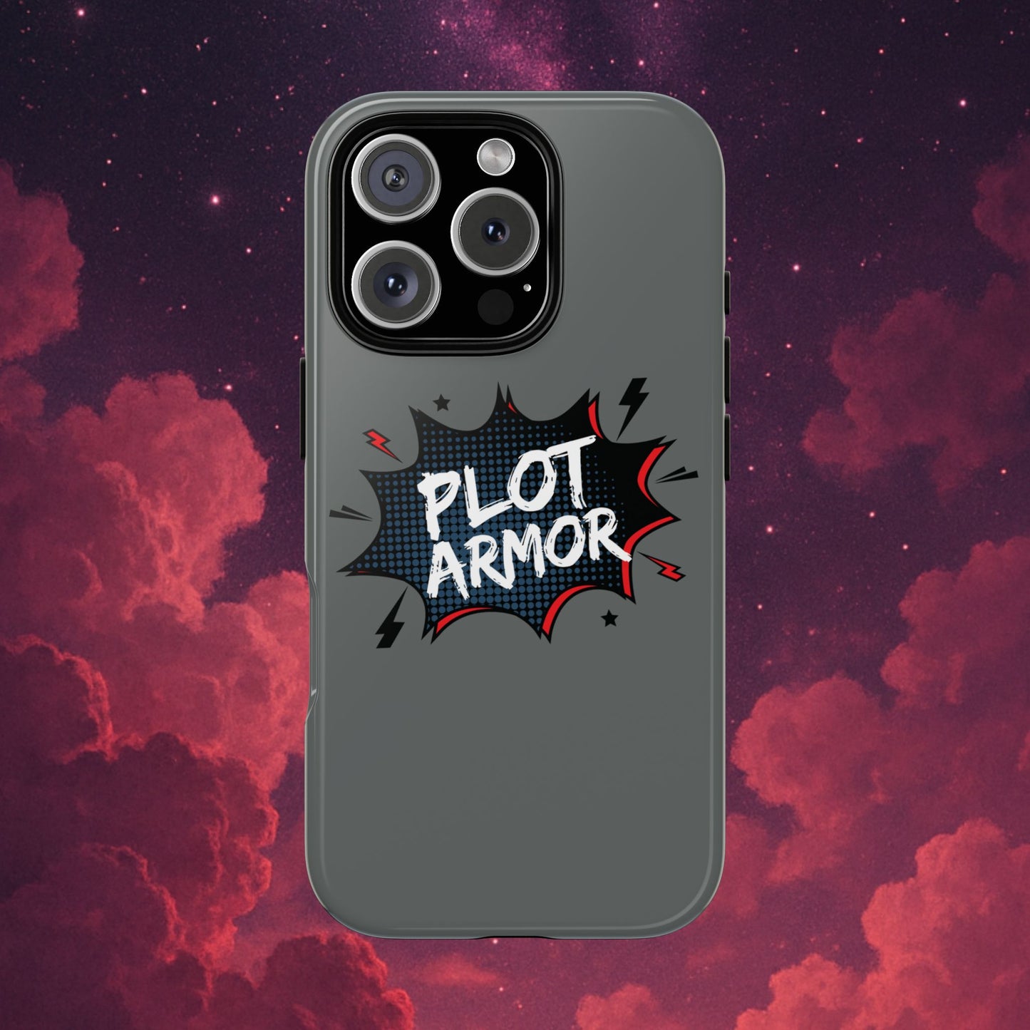Plot Armor Phone Case | Tough Cases for Gamers, Gift for Nerds, Phone Accessories for Gamers, Protective Case, Playful Design