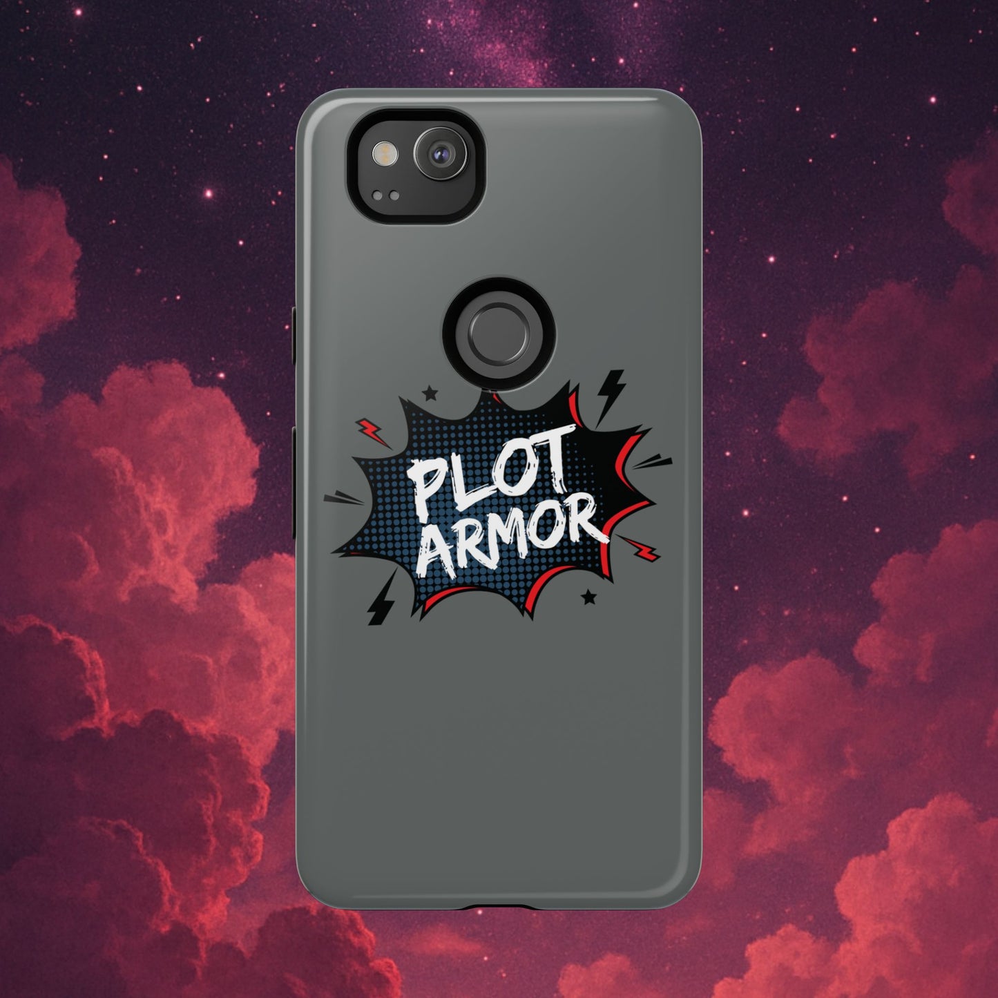Plot Armor Phone Case | Tough Cases for Gamers, Gift for Nerds, Phone Accessories for Gamers, Protective Case, Playful Design
