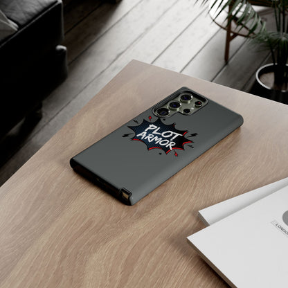 Plot Armor Phone Case | Tough Cases for Gamers, Gift for Nerds, Phone Accessories for Gamers, Protective Case, Playful Design