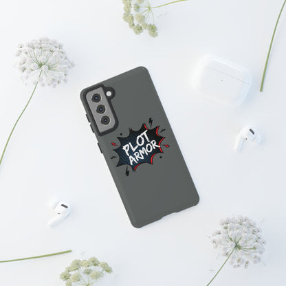 Plot Armor Phone Case | Tough Cases for Gamers, Gift for Nerds, Phone Accessories for Gamers, Protective Case, Playful Design