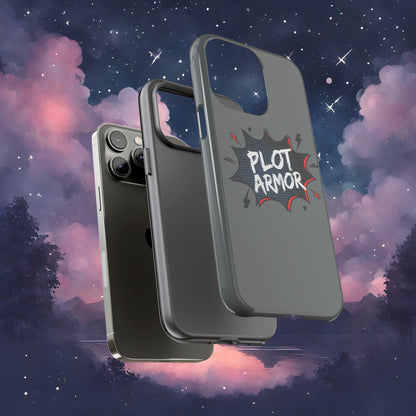 Plot Armor Phone Case | Tough Cases for Gamers, Gift for Nerds, Phone Accessories for Gamers, Protective Case, Playful Design