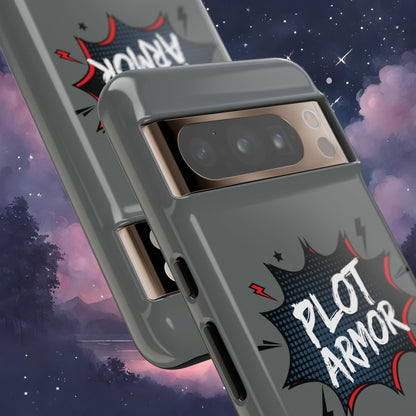 Plot Armor Phone Case | Tough Cases for Gamers, Gift for Nerds, Phone Accessories for Gamers, Protective Case, Playful Design