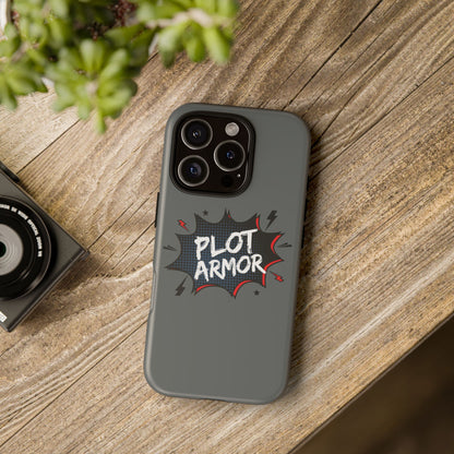 Plot Armor Phone Case | Tough Cases for Gamers, Gift for Nerds, Phone Accessories for Gamers, Protective Case, Playful Design