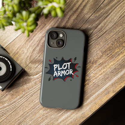 Plot Armor Phone Case | Tough Cases for Gamers, Gift for Nerds, Phone Accessories for Gamers, Protective Case, Playful Design