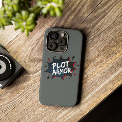 Plot Armor Phone Case | Tough Cases for Gamers, Gift for Nerds, Phone Accessories for Gamers, Protective Case, Playful Design