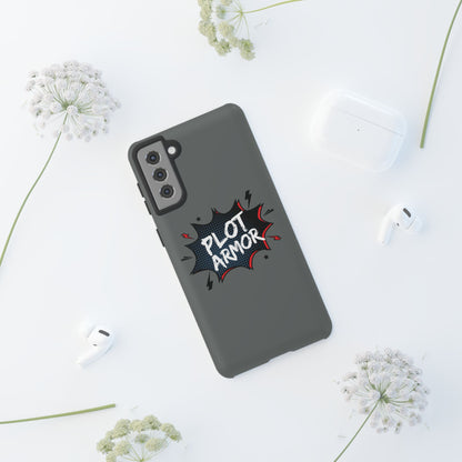 Plot Armor Phone Case | Tough Cases for Gamers, Gift for Nerds, Phone Accessories for Gamers, Protective Case, Playful Design
