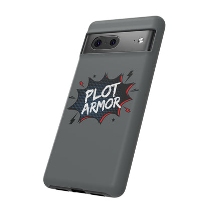 Plot Armor Phone Case | Tough Cases for Gamers, Gift for Nerds, Phone Accessories for Gamers, Protective Case, Playful Design