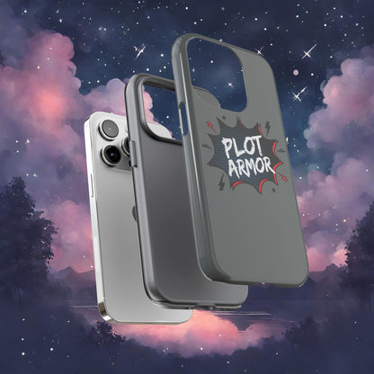 Plot Armor Phone Case | Tough Cases for Gamers, Gift for Nerds, Phone Accessories for Gamers, Protective Case, Playful Design