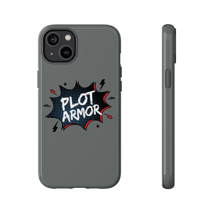 Plot Armor Phone Case | Tough Cases for Gamers, Gift for Nerds, Phone Accessories for Gamers, Protective Case, Playful Design