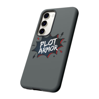 Plot Armor Phone Case | Tough Cases for Gamers, Gift for Nerds, Phone Accessories for Gamers, Protective Case, Playful Design