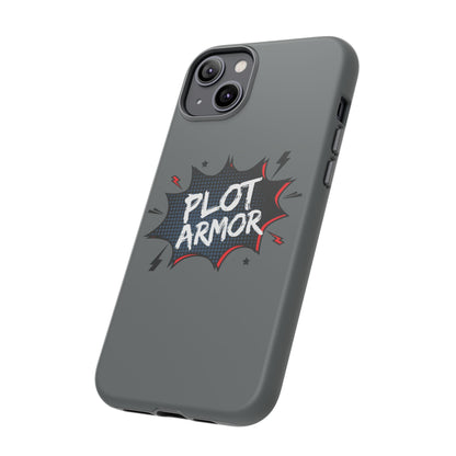 Plot Armor Phone Case | Tough Cases for Gamers, Gift for Nerds, Phone Accessories for Gamers, Protective Case, Playful Design