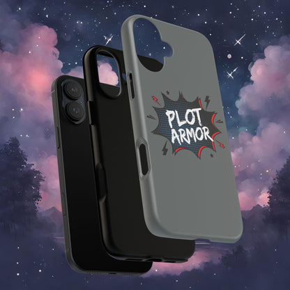 Plot Armor Phone Case | Tough Cases for Gamers, Gift for Nerds, Phone Accessories for Gamers, Protective Case, Playful Design