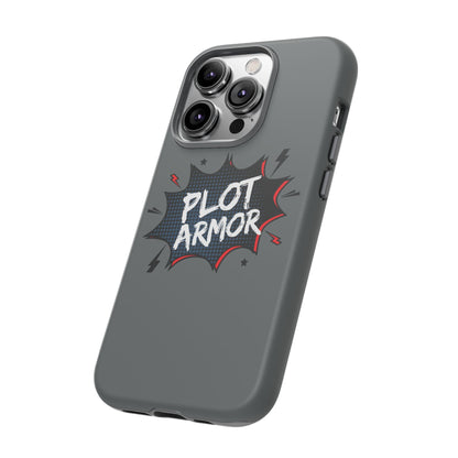 Plot Armor Phone Case | Tough Cases for Gamers, Gift for Nerds, Phone Accessories for Gamers, Protective Case, Playful Design