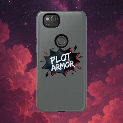 Plot Armor Phone Case | Tough Cases for Gamers, Gift for Nerds, Phone Accessories for Gamers, Protective Case, Playful Design