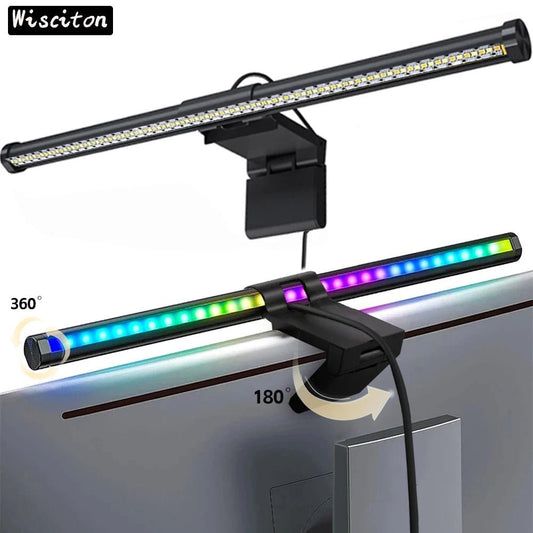 RGB Screen Hanging Light Bar – 17” LED Monitor Lamp for Gaming, Work & Study (Eye - Care Edition) | Monitor Light / Desk Lamp by VarietySpire – VarietySpire